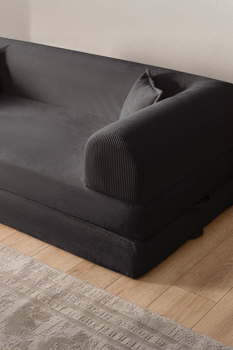 Atelier Del Sofa Legom Eco - Sofá-Cama de 3 Plazas Antracita